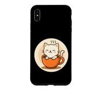 Kawaii Coffee Cat In Cup Case for iPhone XS Max