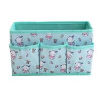 Kawaii Collapsible Storage Bin Cute 4 Grids Storage Box Makeup Holder Office Desk Organizer Room Decor for lipstick?makeup brush?hair accessories...