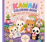 Kawaii Coloring Book: Cute Animals, Sweet Treats & Cozy homes