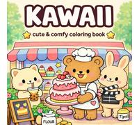 Kawaii Coloring Book: Cute Cozy Coloring Book for Adults and Teens Featuring Adorable Animals in Cozy Corners for Stress Relief - Relaxing Hygge Moments & Comfy Days