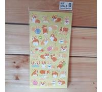 Kawaii corgi dog stickersheet with cute Japanese stickers