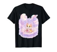Kawaii Corgi in Dreamy Pastel Sky T-Shirt