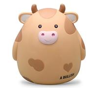 Kawaii Cow Piggy Bank, Piggy Bank, Cow Large, Unbreakable Cow Coin Box, Piggy Bank, Children's Money Box, Adults, Creative Money Box for Boys Girls Adults, Birthday Baby Shower (Yellow)