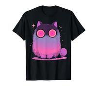 Kawaii Creepy Cute Cat in Soft Grunge Pastel Goth Style Cat T-Shirt