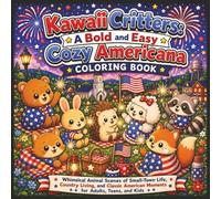 Kawaii Critters: A Bold and Easy Cozy Americana Coloring Book (Ultimate Bold and Easy Coloring Books)