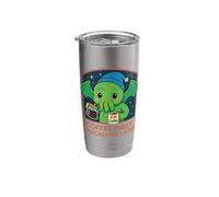 Kawaii Cthulhu Coffee First Apocalypse Later Funny Lovecraft Stainless Steel Insulated Tumbler