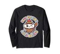 Kawaii Cupcake Less Talking More Baking Long Sleeve T-Shirt
