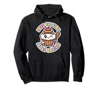 Kawaii Cupcake Less Talking More Baking Pullover Hoodie