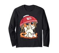 Kawaii Cute Anime Cat Girl Otaku Japanese Ramen Noodles Gift Long Sleeve T-Shirt