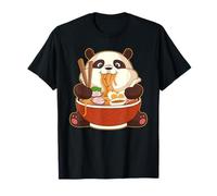 Kawaii Cute Anime Panda Otaku Japanese Ramen Noodle T-Shirt