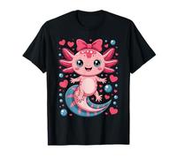 Kawaii Cute Axolotl Coquette Bow Women Girls Kids Axolotls T-Shirt