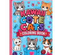 Kawaii Cute Cats Coloring Book (Delightful Joy Coloring)