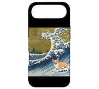 Kawaii Cute Corgi on the Great Wave in Hokusai Style Case for iPhone Air