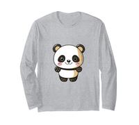 Kawaii Cute Happy Panda Animal Lover Long Sleeve T-Shirt