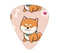 Kawaii Cute Shiba Inu,12 Pcs Guitar Pick,3 Different Thickness Plectrums for Acoustic Guitar Bass Ukulele (0.46mm 0.96mm 0.71mm)