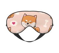 Kawaii Cute Shiba Inu, Full Eye Covers Light Blocking Eye Mask Sleep Eye Mask Soft Blindfold Night Eyeshade
