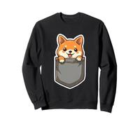 Kawaii Cute Shiba Inu in the Pocket Sweatshirt