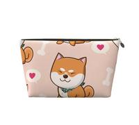 Kawaii Cute Shiba Inu, Makeup Bag Cosmetic Bag Portable Travel Toiletry Bag Pencil Case Toiletry Pouch