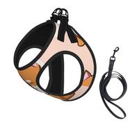 Kawaii Cute Shiba Inu,Pet Harness,Adjustable Reflective Dog Harness,Pet Leash Vest,M