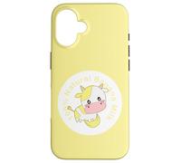 Kawaii cute Yellow cow, Kawaii Banana Milk Girl Case for iPhone 16