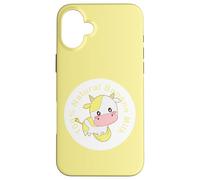 Kawaii cute Yellow cow, Kawaii Banana Milk Girl Case for iPhone 16 Plus