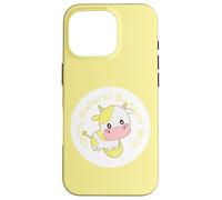 Kawaii cute Yellow cow, Kawaii Banana Milk Girl Case for iPhone 16 Pro