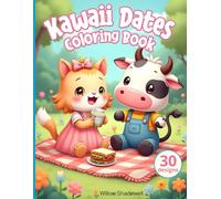 Kawaii Dates Coloring Book: For Kids & Adults | 30 Unique Designs Featuring Cute Animals on Romantic Dates for Relaxation and Stress Relief (Kawaii Life)