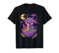 Kawaii Demon Ramen Noodles Goat Pentagram Pastel Baphomet T-Shirt