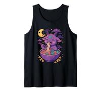 Kawaii Demon Ramen Noodles Goat Pentagram Pastel Baphomet Tank Top