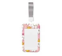 Kawaii Dental Teeth Abs Vertical Id Badge Holder, Name Badge with Clear Scanning Film
