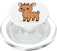 Kawaii Dik-Dik Cartoon Cute African Antelope Design PopSockets PopGrip for MagSafe