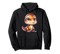 Kawaii Dinosaur Design for Kids - Cute Dino Cartoon Pullover Hoodie