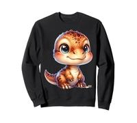 Kawaii Dinosaur Design for Kids - Cute Dino Cartoon Sweatshirt