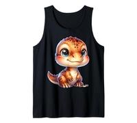 Kawaii Dinosaur Design for Kids - Cute Dino Cartoon Tank Top