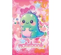 Kawaii Dinosaur Notebook for Girls: Cute Aesthetic Journal for Writing, Notes & Creativity (6x9, 100 Pages, Soft Cover)