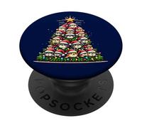 Kawaii Dog Christmas Tree Cartoon Animals Canine PopSockets Adhesive PopGrip