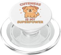 Kawaii Dog - Cuteness Is My Superpower PopSockets PopGrip for MagSafe