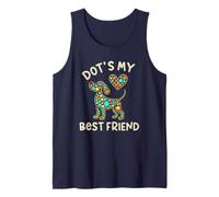 Kawaii Dog DOT'S My Best Friend My Dogs Animal Art Rockstar Tank Top