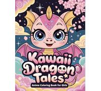 Kawaii Dragon Tales: Anime Coloring Book for Girls and Teens Including 50 Friendly Dragon Designs