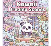 Kawaii Dreamy Scenes: A Cute Coloring & Doodling Book for Relaxation, Stress Relief, and Creative Fun for All Ages