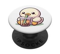 Kawaii Duck Bubble Tea Boba Duck PopSockets Adhesive PopGrip