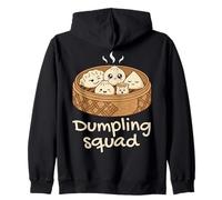 Kawaii Dumpling Squad Steamed Asian Food Lover Zip Hoodie