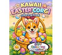 Kawaii Easter Corgi coloring book: Non-Candy Easter Basket Stuffer for Kids Ages 4-8: Cute Dog Gift for Boys and Girls (Kawaii Corgi Easter Coloring Book Series)