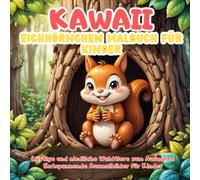 Kawaii Eichhörnchen Malbuch für Kinder: Lustige und niedliche Waldtiere zum Ausmalen - Entspannende Ausmalbilder für Kinder von 4 bis 8 Jahren (Animals - Coloring Books)