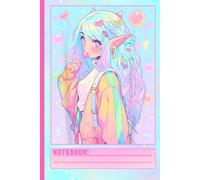 Kawaii Elf Girl Notebook: Pastel Candy Anime Journal for Teen Girls, Otaku Fans, Gamers, Aesthetic Lovers, and Fantasy Art Enthusiasts
