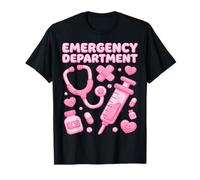 Kawaii Emergency Department Pink Valentine Nurse ER Doctor T-Shirt