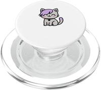 Kawaii Emo Cat Purple Hair Cute Pastel Goth Kitty PopSockets PopGrip for MagSafe