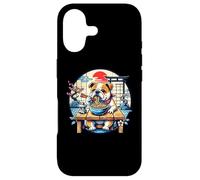 Kawaii English Bulldog Dog Eating Ramen Noodles Japanese Case for iPhone 17