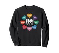 Kawaii ESOL ESL Teacher Language I Teach Multilingual Sweatshirt