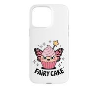 Kawaii Fairy Cupcake Butterfly Wings Wand Design Case for iPhone 15 Pro Max